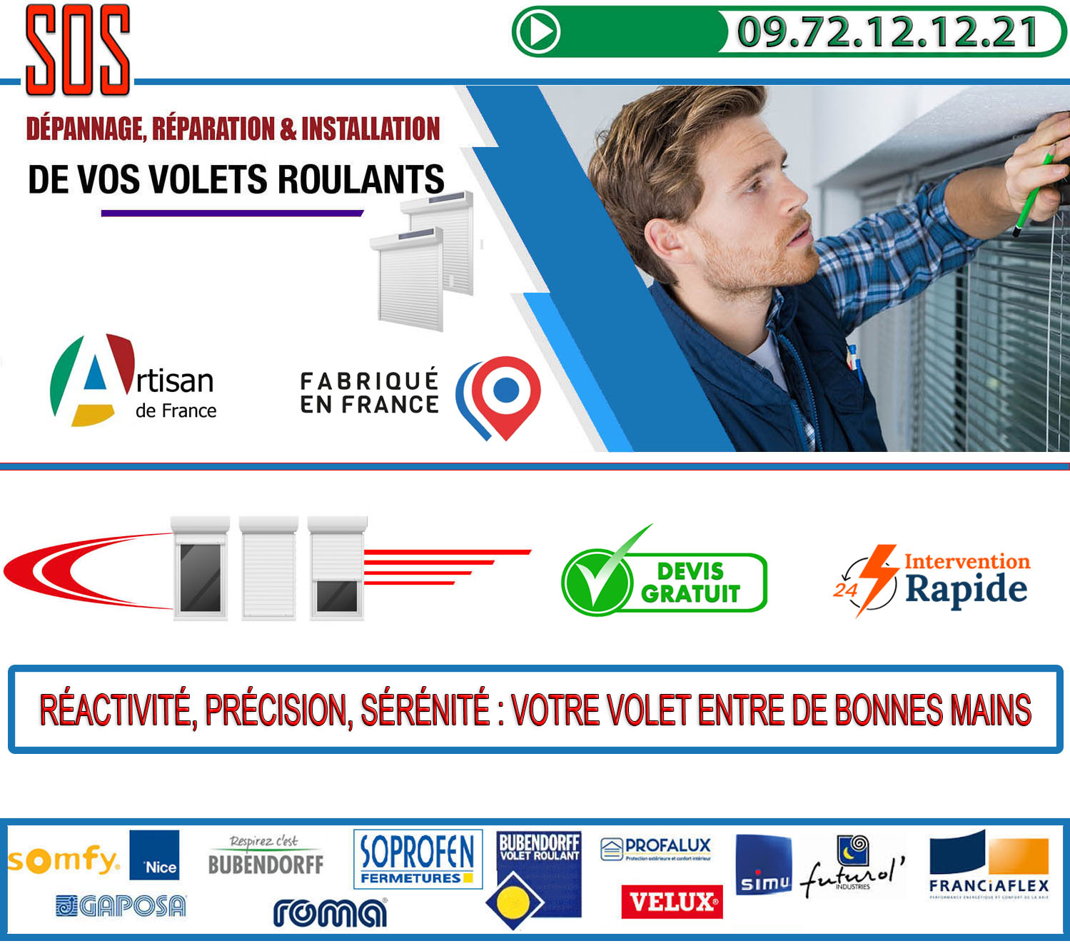 Depannage volet roulant Saint Prix